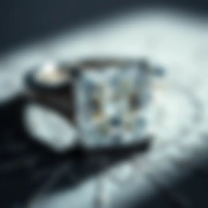 Elegant princess cut diamond showcasing its brilliance.