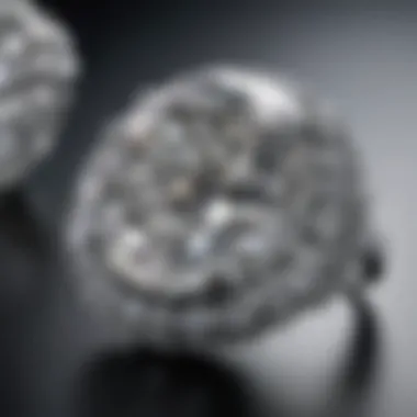 Close-up view showcasing the brilliance and clarity of a natural diamond