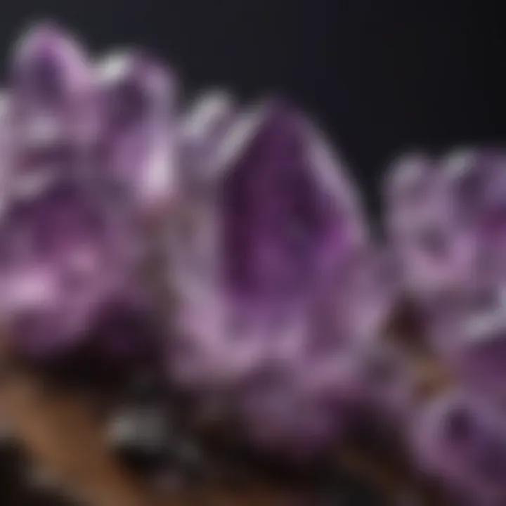 Beautiful amethyst crystals showcasing their rich color and clarity