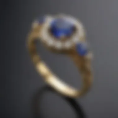 Stunning Australian sapphire engagement ring showcasing unique color