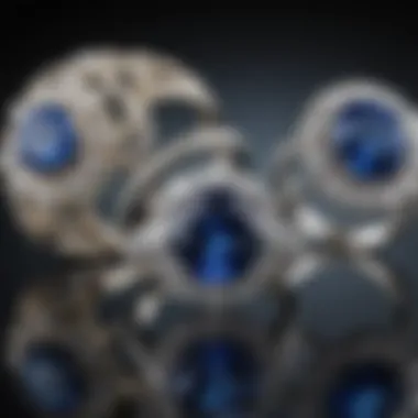 Comparing Australian Sapphires and Traditional Diamonds A comparative display of Australian sapphires and traditional diamonds