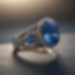 Elegant Blue Nile Split Shank ring design showcasing intricate craftsmanship