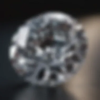 Close-up of a brilliant shape diamond showcasing its sparkle and cut