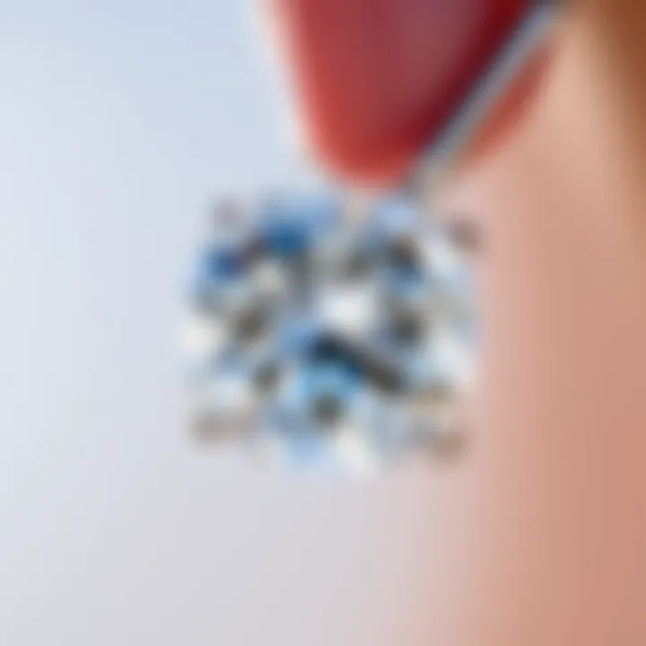 A close-up of a certified ethical diamond highlighting its brilliance and clarity