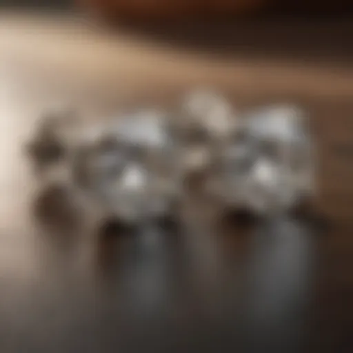 Elegant diamond stud earrings in a prong setting