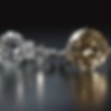 Comparison chart of clarity grades in diamonds