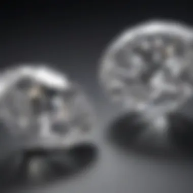 Visual Comparison of Carat Weights Visual comparison of 1.25 and 1.5 carat diamonds side by side