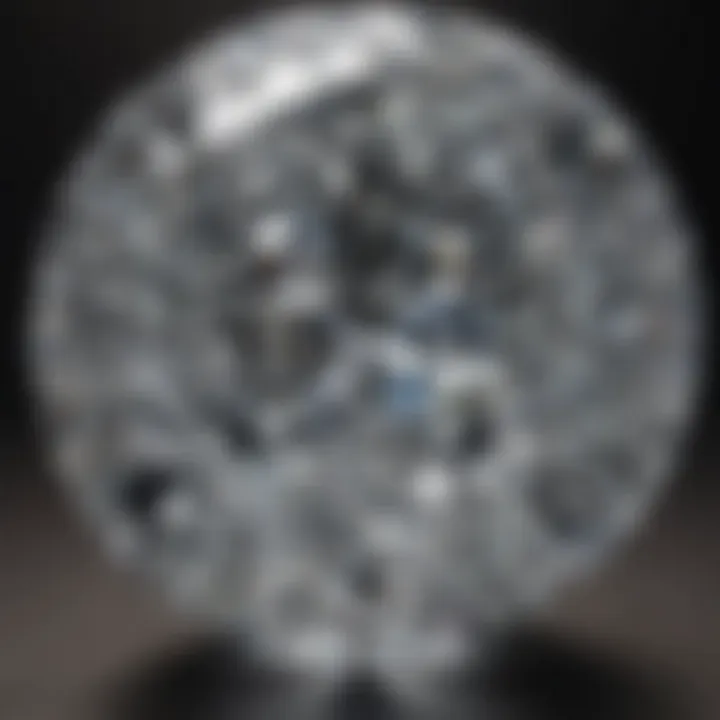 Close-up view of the Cullinan I diamond's facets