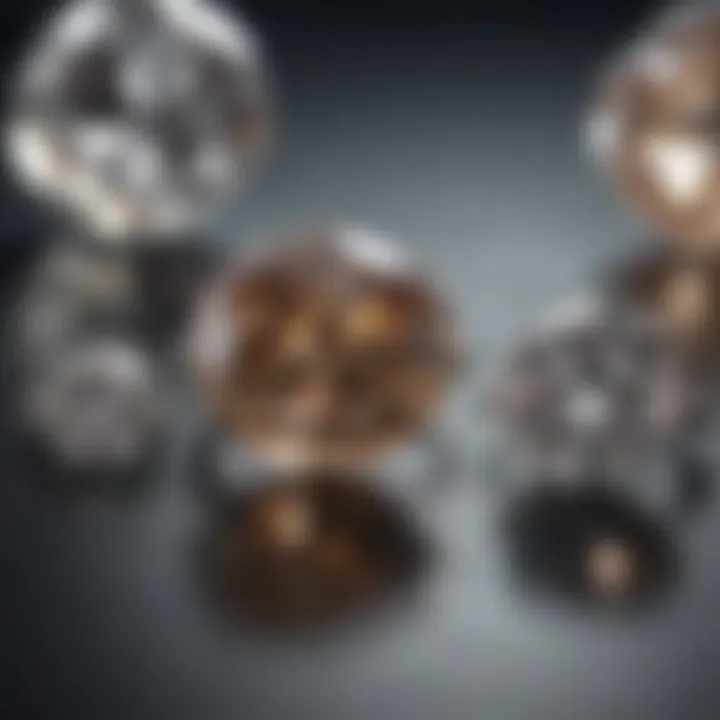 A detailed diagram explaining the four Cs of diamonds