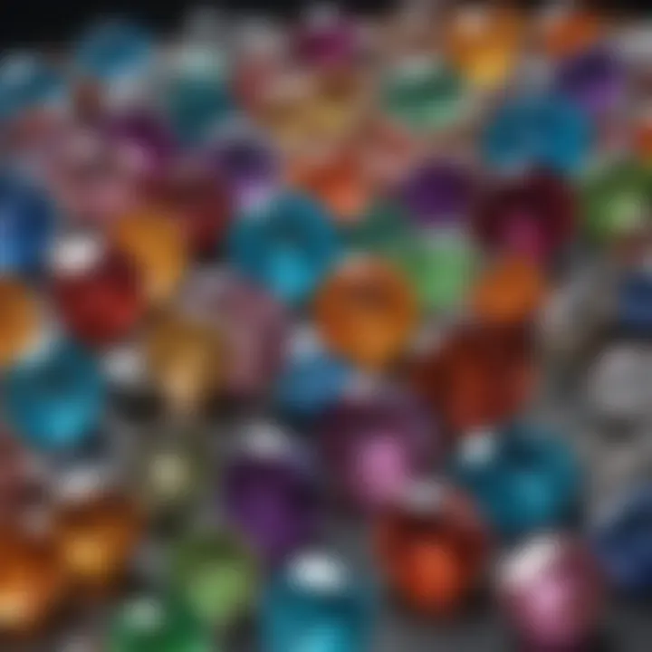 An array of various gemstones showcasing their vibrant colors and unique properties.