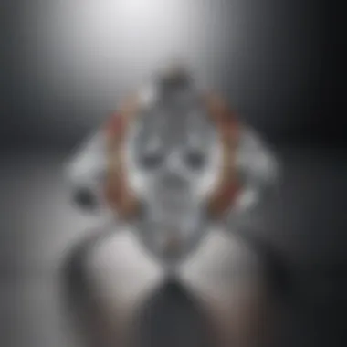 Contemporary marquise diamond ring with a modern setting and customization features