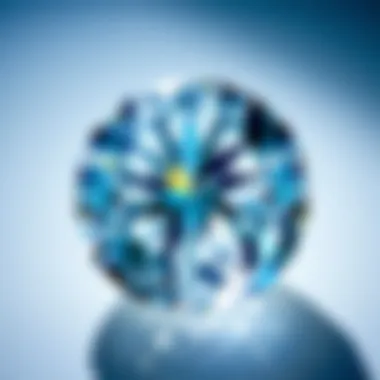 Close-up of a sparkling diamond showcasing its facets and brilliance