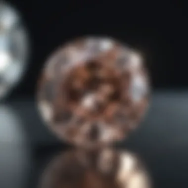 Illustration of clarity grades with round diamonds