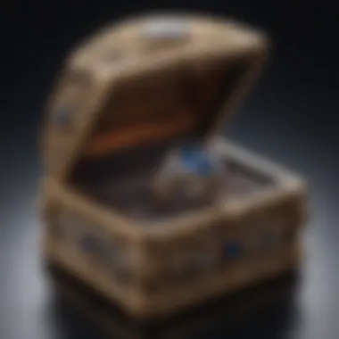 A luxurious ring box highlighting the importance of proper care