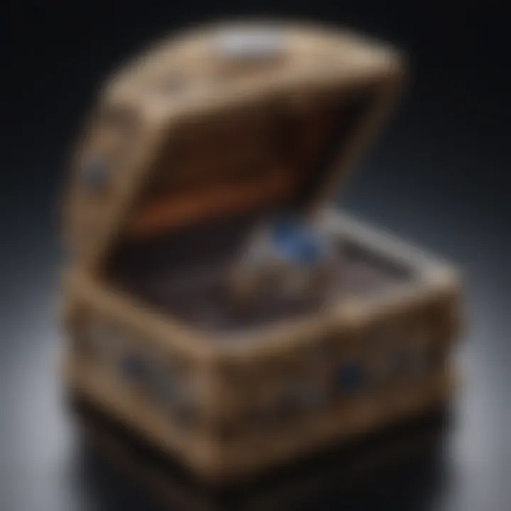 A luxurious ring box highlighting the importance of proper care