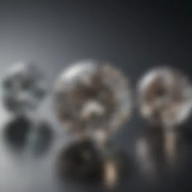 Color variations in moissanite and diamond