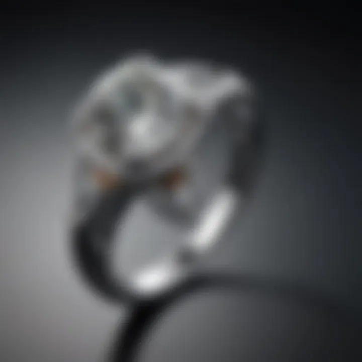 Elegant diamond engagement ring showcasing a unique fancy shape