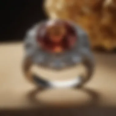 Luxury Engagement Ring Luxury engagement ring on a velvet surface