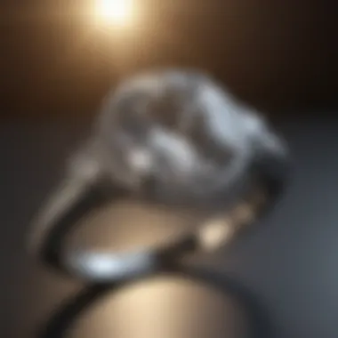 Sparkling Diamond Ring Close-up of a sparkling diamond ring