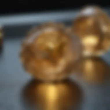 Close-up of a gold purity assay testing equipment