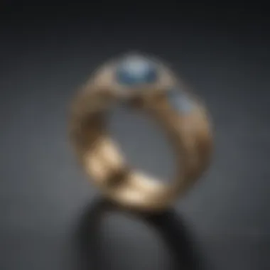 Artistic representation of vintage single stone wedding ring designs