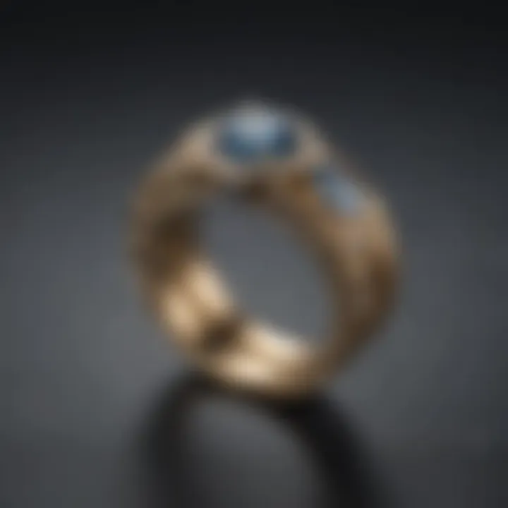 Artistic representation of vintage single stone wedding ring designs