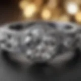 Elegant diamond engagement ring showcasing intricate design