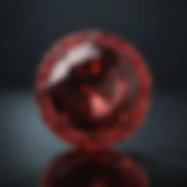 The Radiance of Garnet Garnet gemstone reflecting light