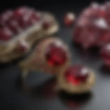 A historical representation of rubies in ancient artifacts