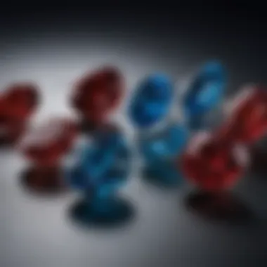 Comparison of blue advantage garnet with other gemstones to highlight its uniqueness