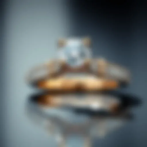 Elegant channel set wedding band with a solitaire diamond