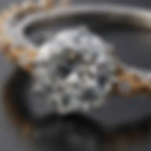 Traditional prong setting showcasing a round diamond