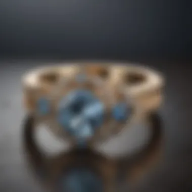 Artistic representation of engagement ring naming conventions