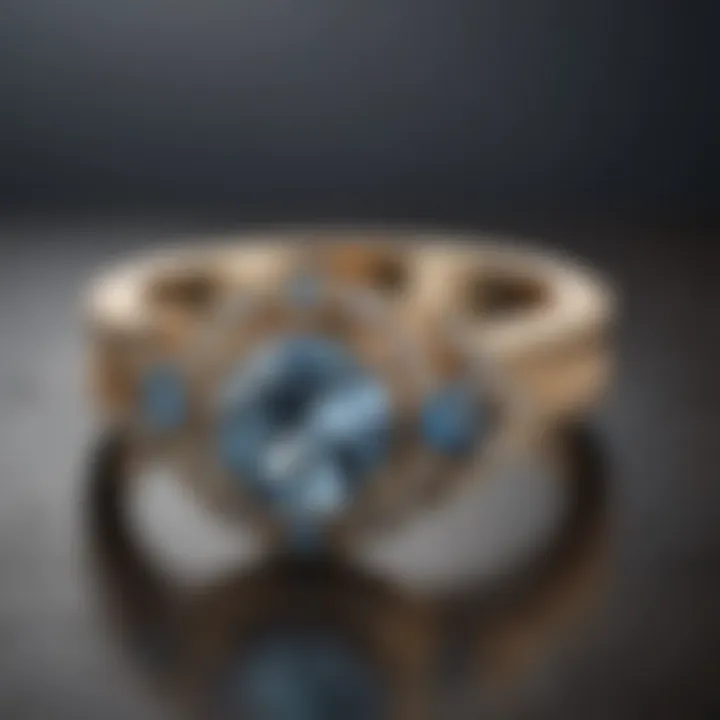 Artistic representation of engagement ring naming conventions