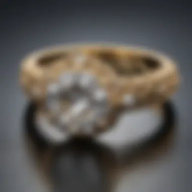 An elegant vintage engagement ring featuring a 2 carat old European cut diamond set in intricate filigree.