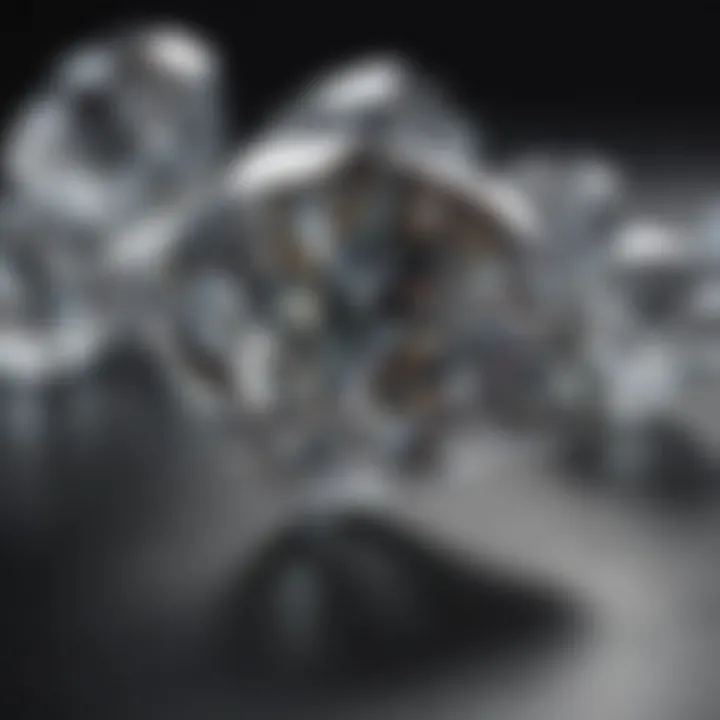 Sparkling loose natural diamonds showcasing brilliance and clarity