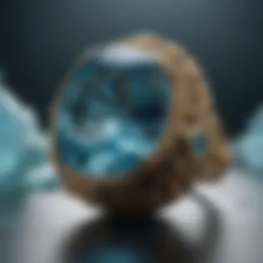 Historical representation of aquamarine in ancient artifacts