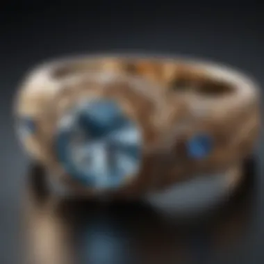 Artisan jeweler showcasing intricate design on a ring