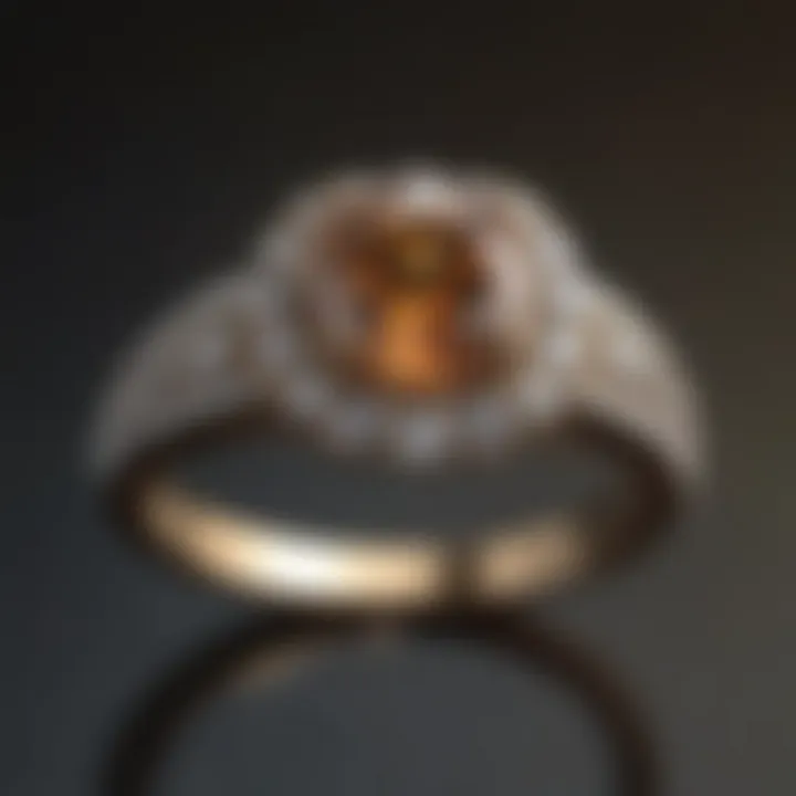 A vintage diamond ring surrounded by historical jewelry pieces