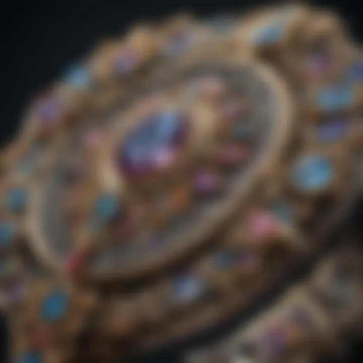 Stunning digital rendering of a jewelry piece showcasing intricate details