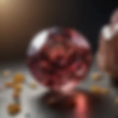 Gemstone Evaluation with Peak Lupe 10x Illustration of gemstone evaluation using Peak Lupe 10x