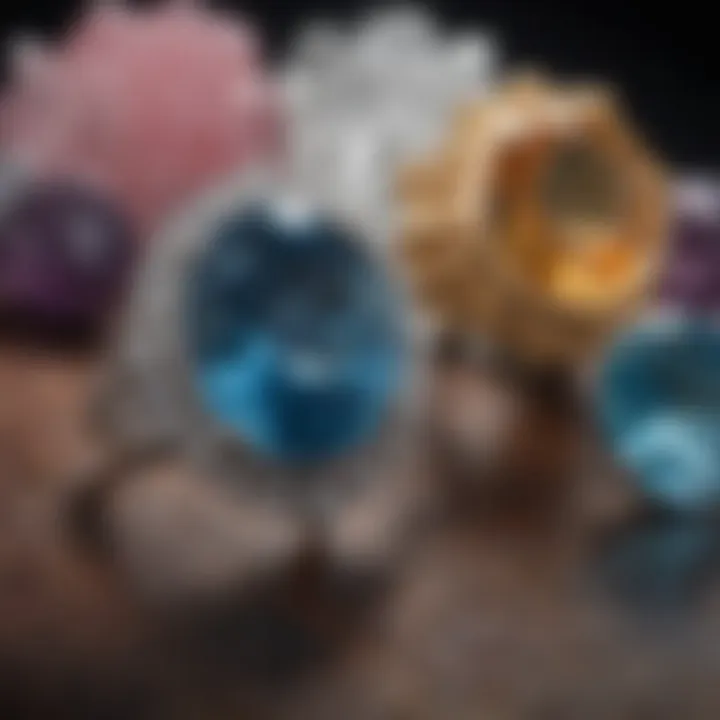 Variety of gemstones used in remodelling rings