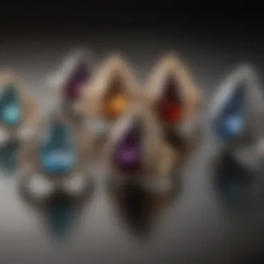 Historical Significance of Tear Drop Rings Historical significance of tear drop rings displayed in a vintage collection