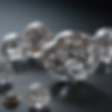 Detailed comparison of diamond sizes and carat weights