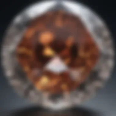 Close-up of diamond grading report