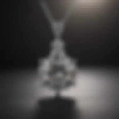 Brilliance of the Three Carat Diamond Close-up of a stunning three carat diamond solitaire necklace showcasing its brilliance and clarity