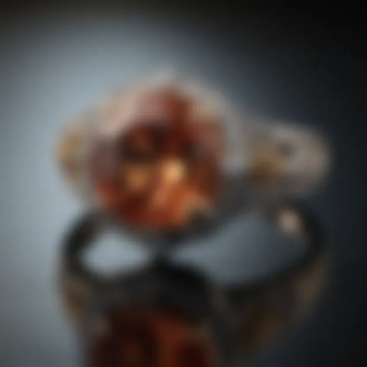 Custom-made engagement ring featuring artisan craftsmanship