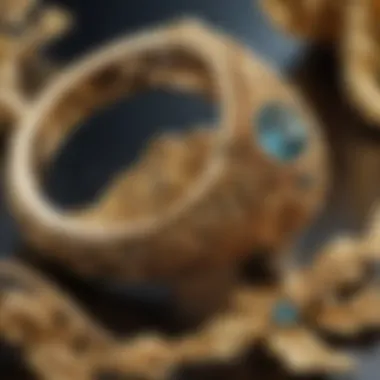 Elegant gold jewelry crafted from various types of gold
