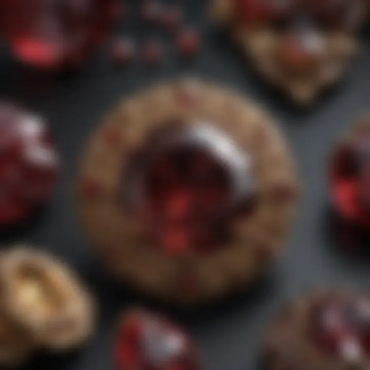 Cultural symbols associated with garnet across different societies