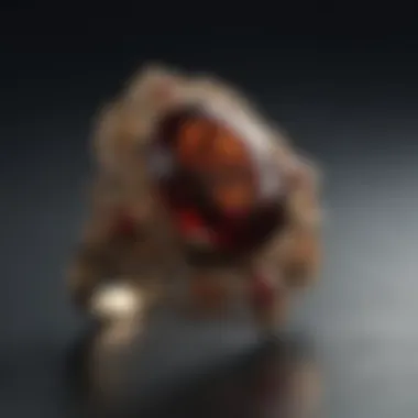 Historical artifacts showcasing garnet in ancient jewelry